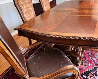 Two Armchairs have damage but can be recovered. 