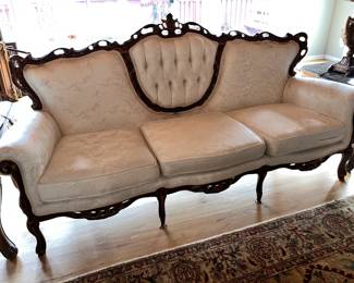 Victorian Sofa - (Some spots on back of sofa)