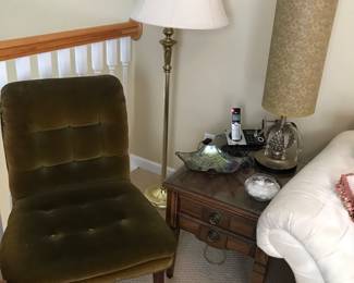 Mid Century Velvet Chair