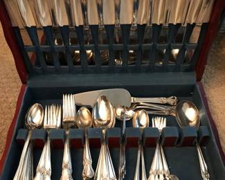 Silver Plated Flatware Monogram S