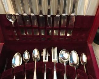 Silver Plated Flatware Monogram S