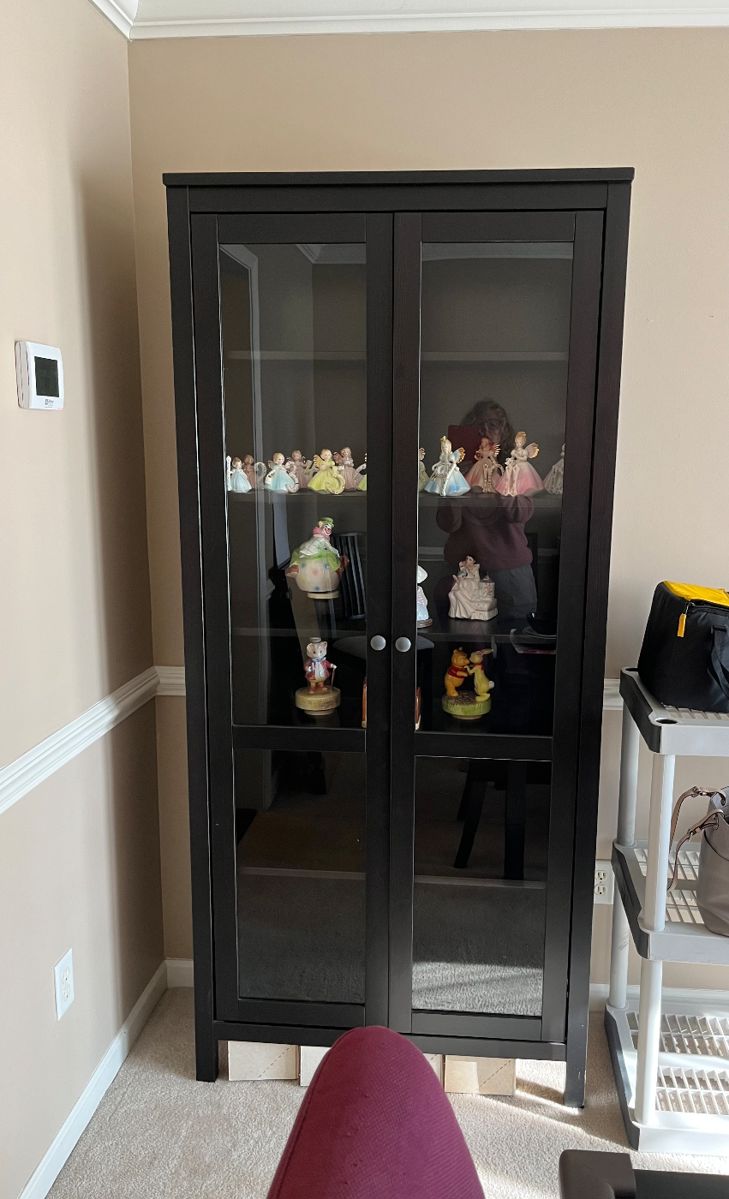 IKEA glass front cabinet