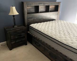 Ashley bedroom set- queen bed- 2 years old. 