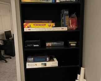 Games
Bookcase
Rolled up posters