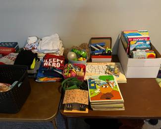 Kids games, puzzles, clothes