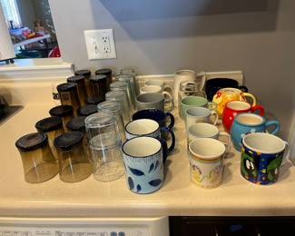 Mugs, glasses