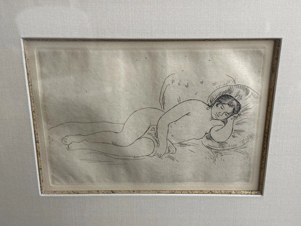 Renoir etching with COA from Galerie Michael