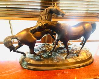 Bronze sculpture by Pierre Jules Mene