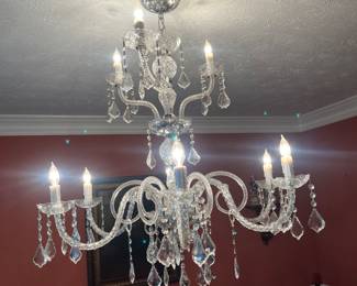 Stunning vintage crystal chandelier