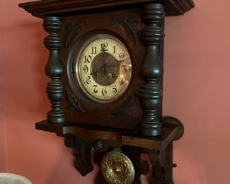 Antique German wall clock
