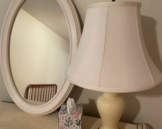 Lamp, Mirror, Tissue
