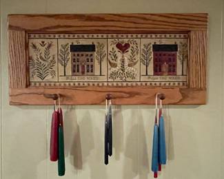 Wall Hanging Art & Candles
