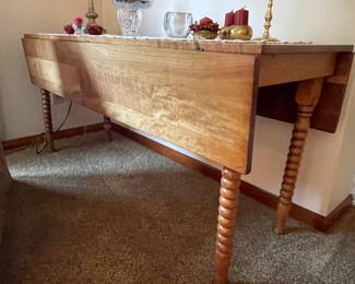 Hand Made 5'6" Double Drop Leaf Table--One of a Kind!!!!!