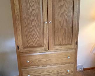 Double Door, 3-Drawer 6-Foot Chest/ Armoire -- Like New Condition
