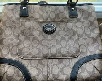 COACH,  Stamped Hand Bag