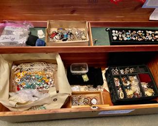 Still digging out jewelry ..... lots of costume and fine jewelry pieces