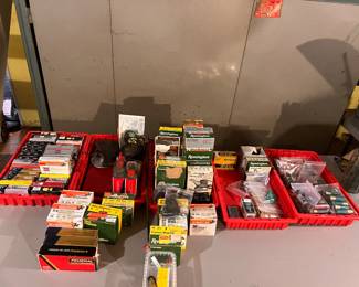 Several bins of ammo