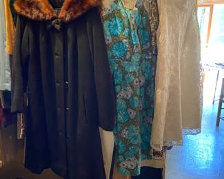 A small sampling of our vintage clothing!  