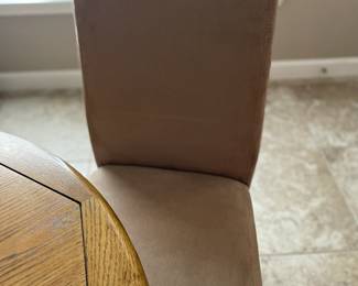 small circular dining table and chairs