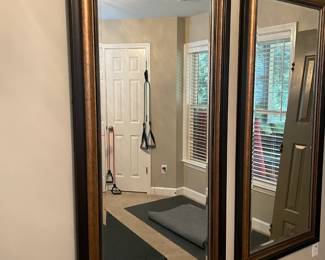 decorative wall mirrors, set of 2
