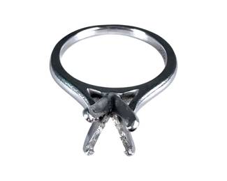 Platinum Solitaire Ring Mounting