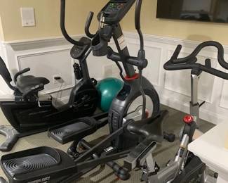 Schwinn Elliptical Evision Stationary Bike and Bodycraft Stationary Bike