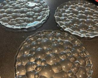Nachtmann crystal dinner plates (six available)