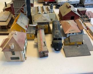 Plasticville train buildings