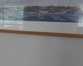 Scene of Newport Rhode Island waterfront