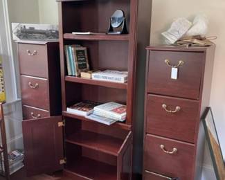 File cabinets, bookcase