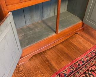 Interior of antique cupboard