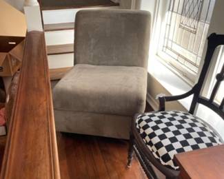 Side chair with storage below!