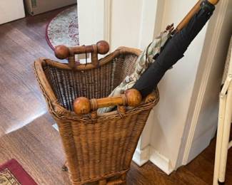 Rattan umbrella stand