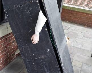 Handcrafted decorative coffin- it lights!