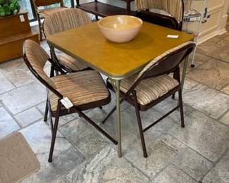 Card table and 4 chairs