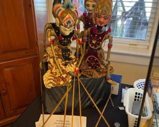 Indonesian stick puppets