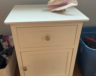 Painted white nightstand (as is)