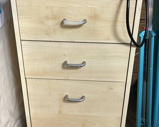 File cabinet on castors