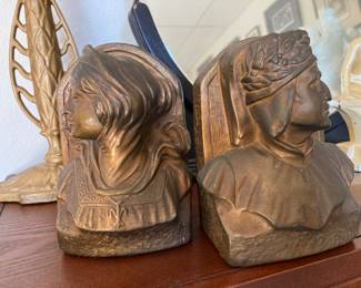 Bronze bookends by Armor bronze co of New York