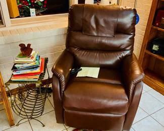 New leather lift recliner-still has tags on it