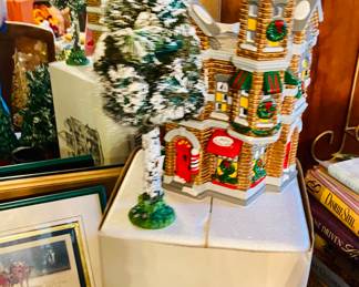 Several snow villages in this sale