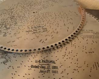 Vintage Antique Music Box Discs 1889-1893
