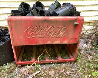 Vintage Metal Coca Cola Ice Box