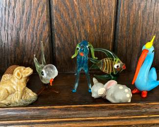 Glass Animal Figurines