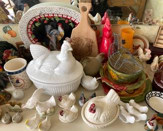 Large Glass Chicken Collection