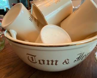 Tom & Jerry Bowl and Cups