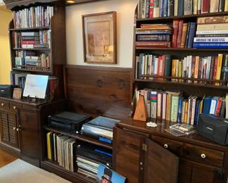 Early American Bookcases and Stereo Cabinet