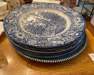 Liberty Blue dishes made in Staffordshire England 