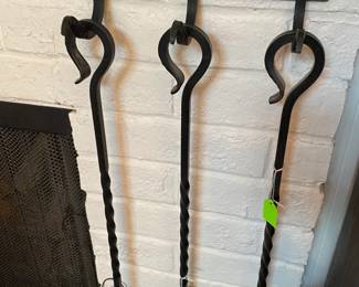 Wrought Iron Fireplace set