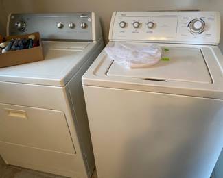 Whirlpool Super Capacity Plus Washer and Dryer, electric